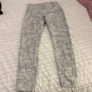 lululemon athletica Gray Camo Leggings